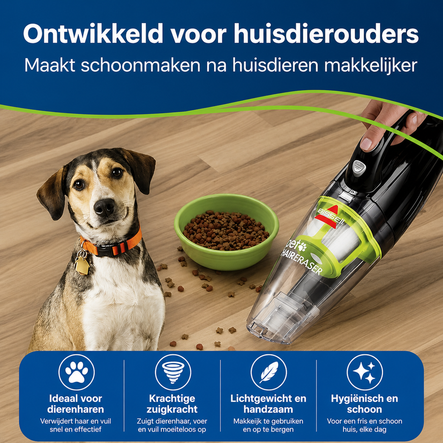 Draadloze Handheld Pet Hair Vacuum – Klaar met Dierenharen